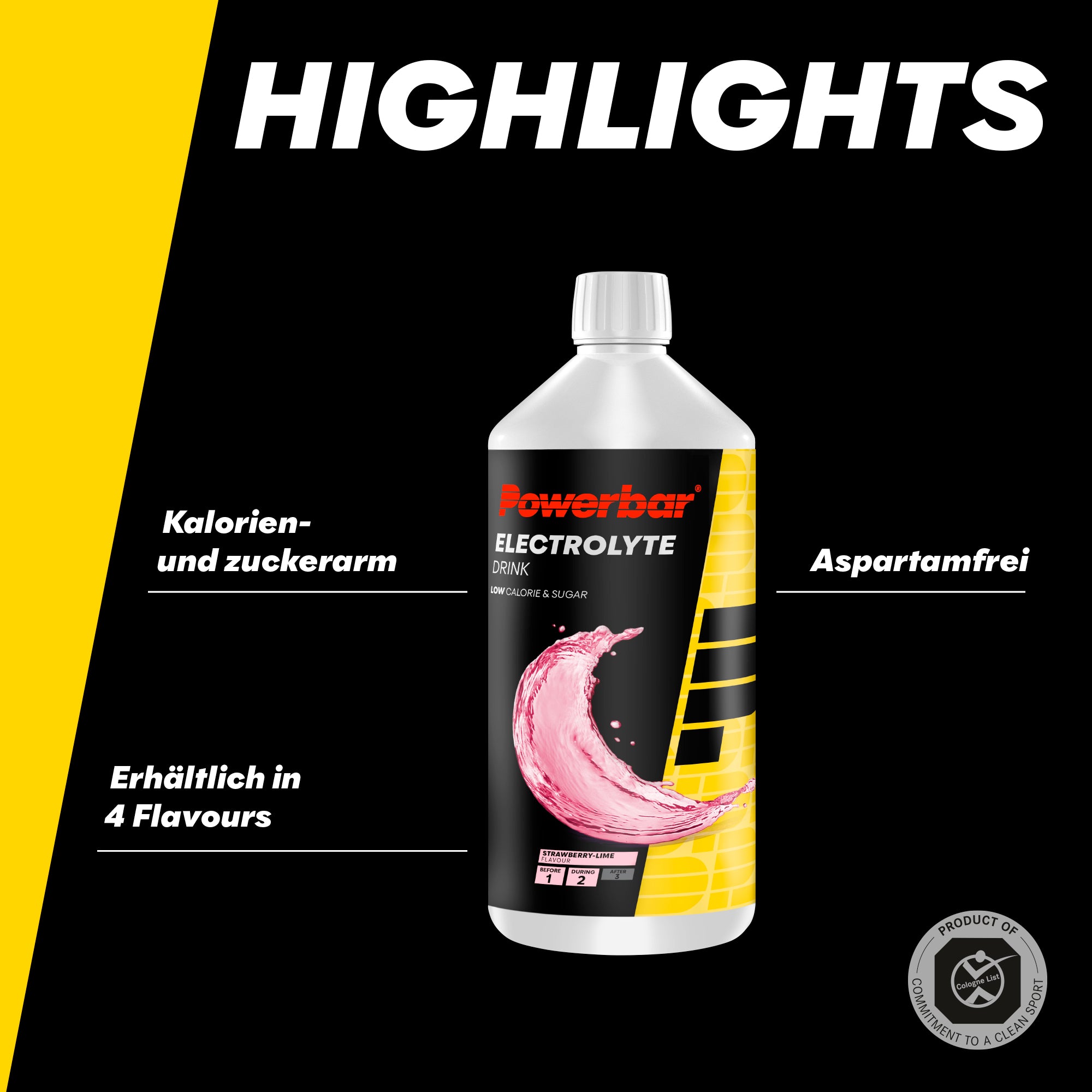 highlight image for Electrolyte Drink - 1 Bottle (1 x 1000ml) Strawberry-Lime