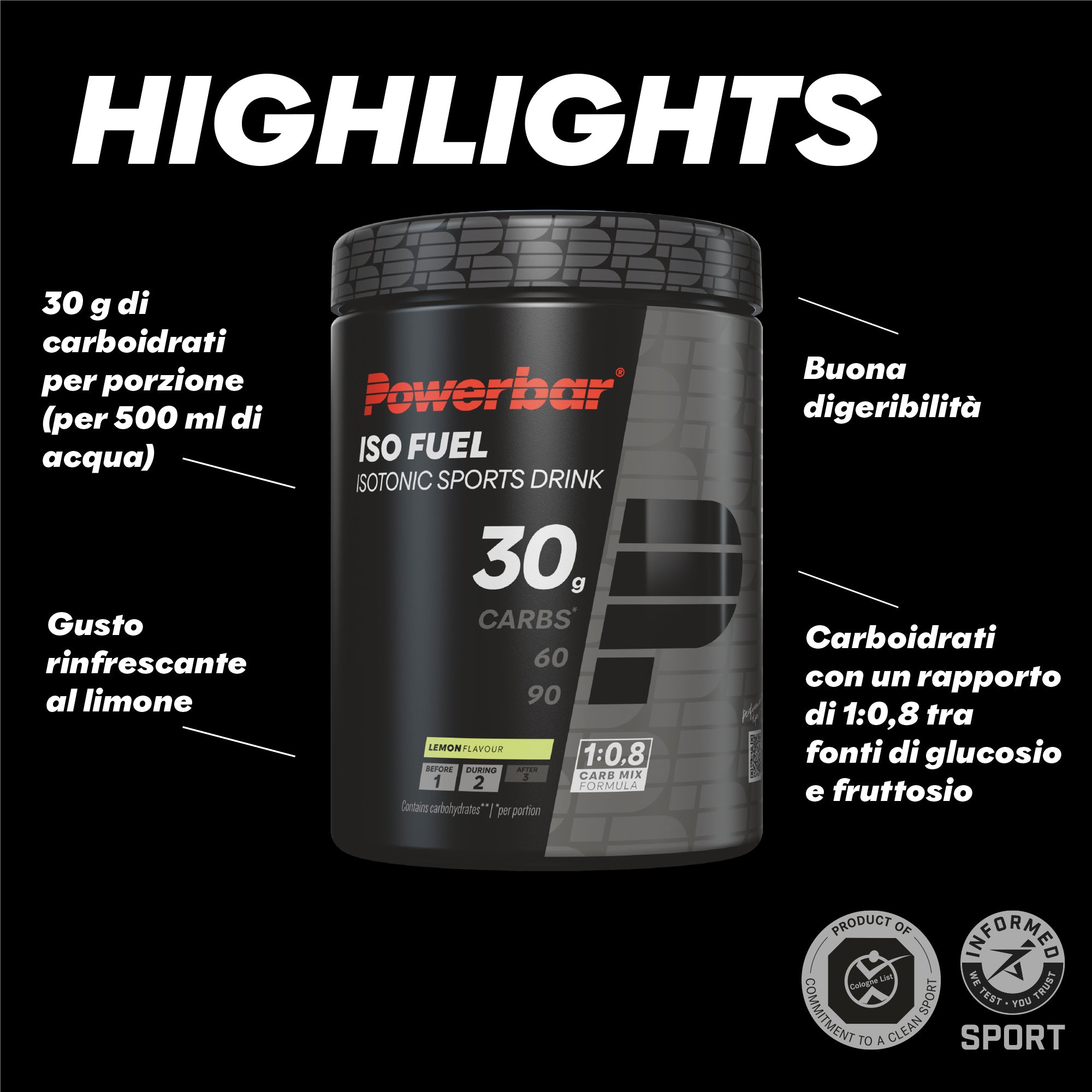 highlight image for Iso Fuel 30 bevanda sportiva isotonica - Bevanda energetica
