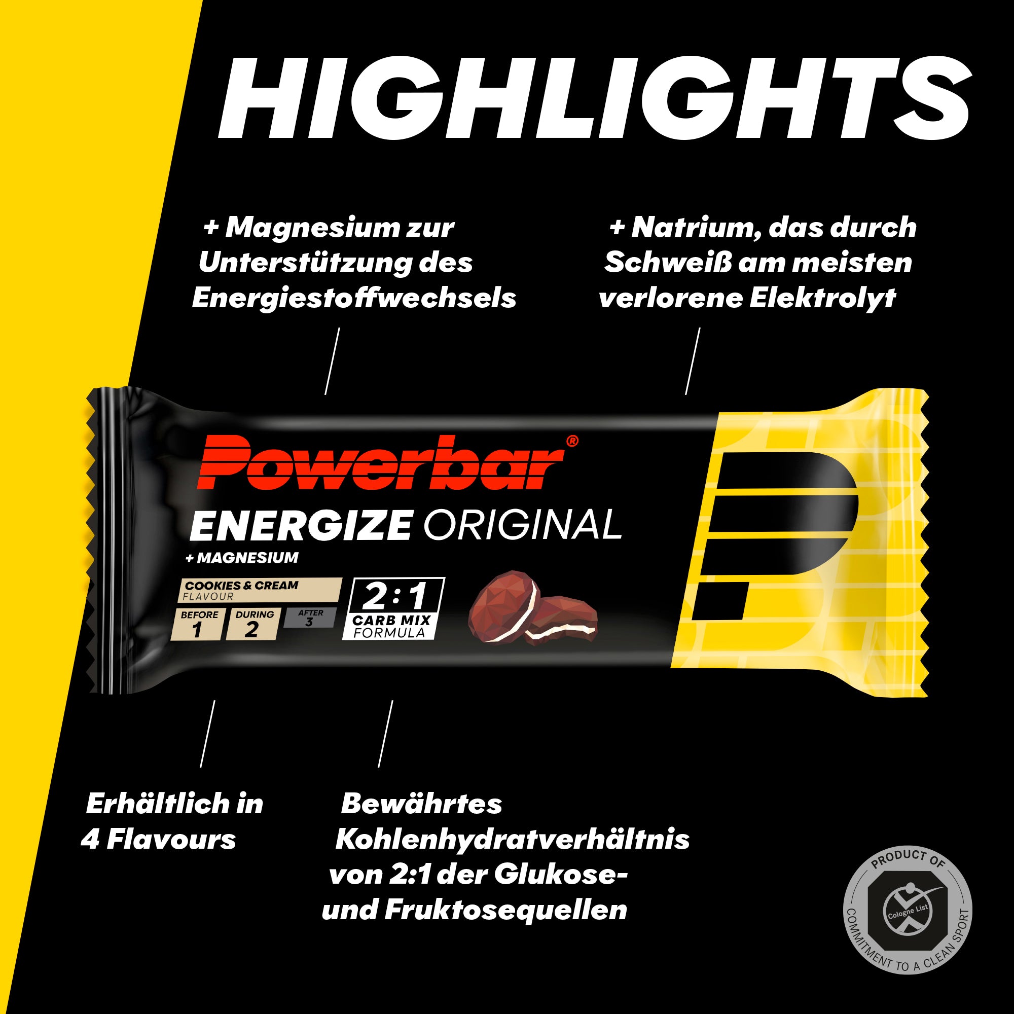 highlight image for Energize Original - 1 Box (15 x 55g) Cookies & Cream