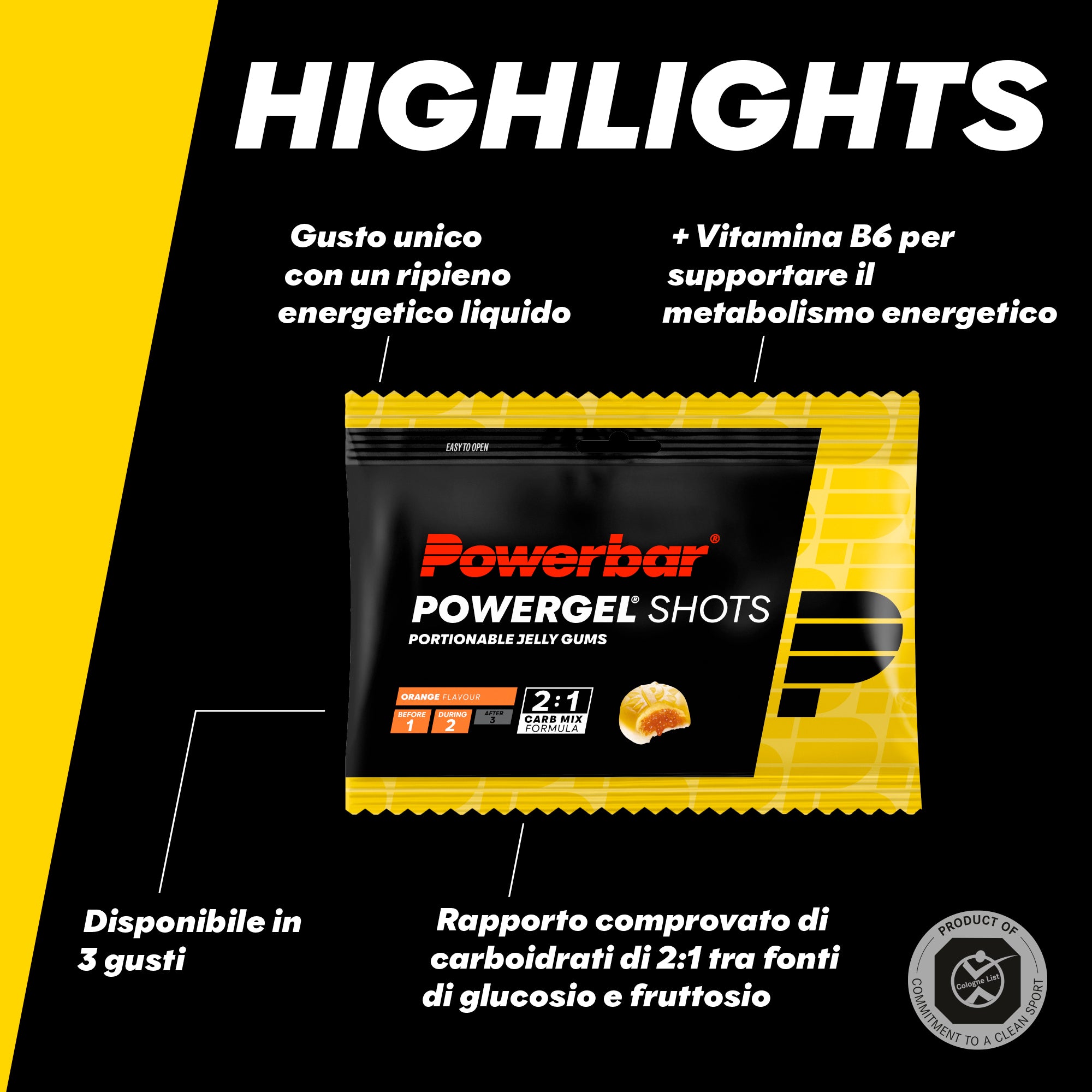 highlight image for PowerGel Shots - Caramelle gommose energetiche