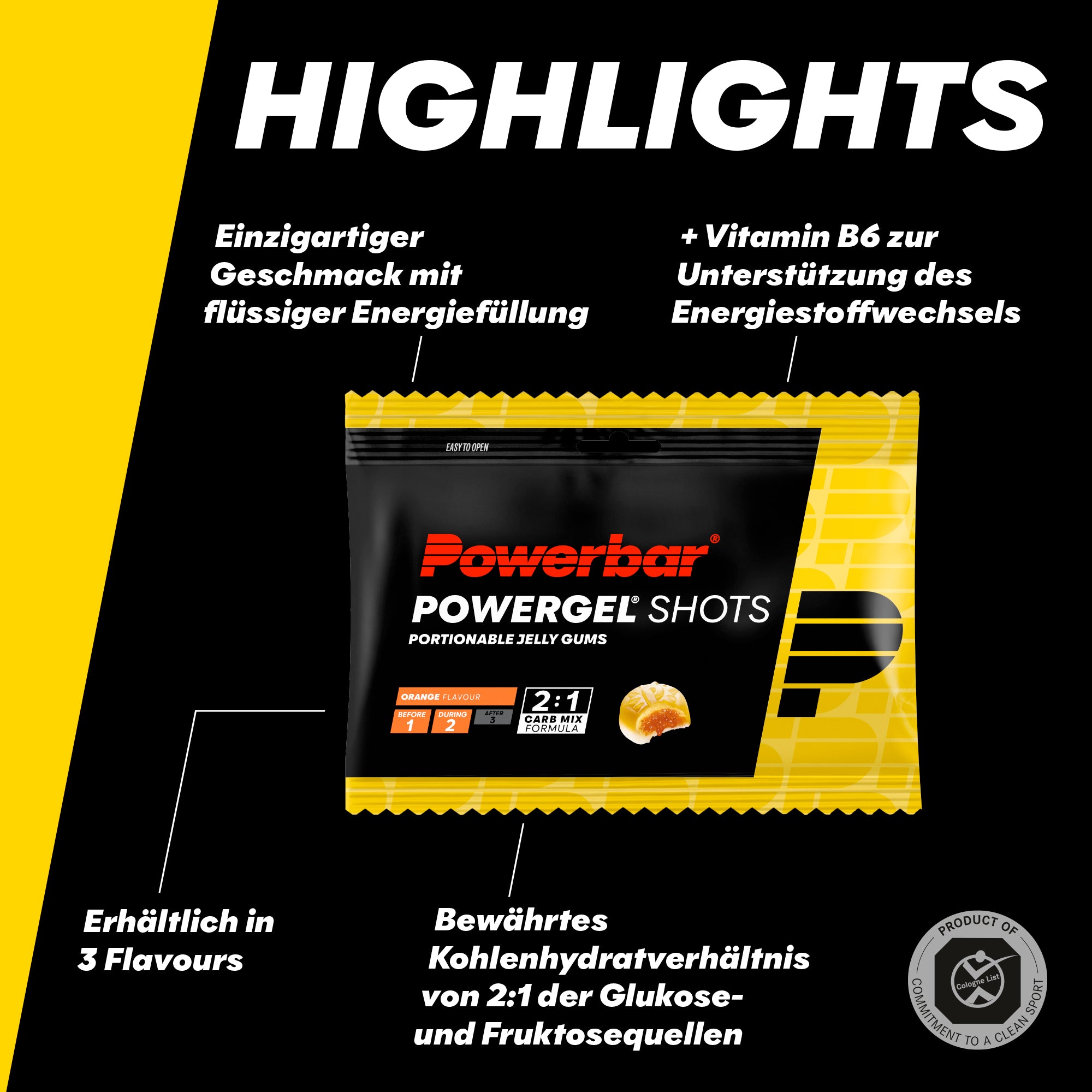 highlight image for PowerGel Shots - 1 Box (24 x 60g) Orange