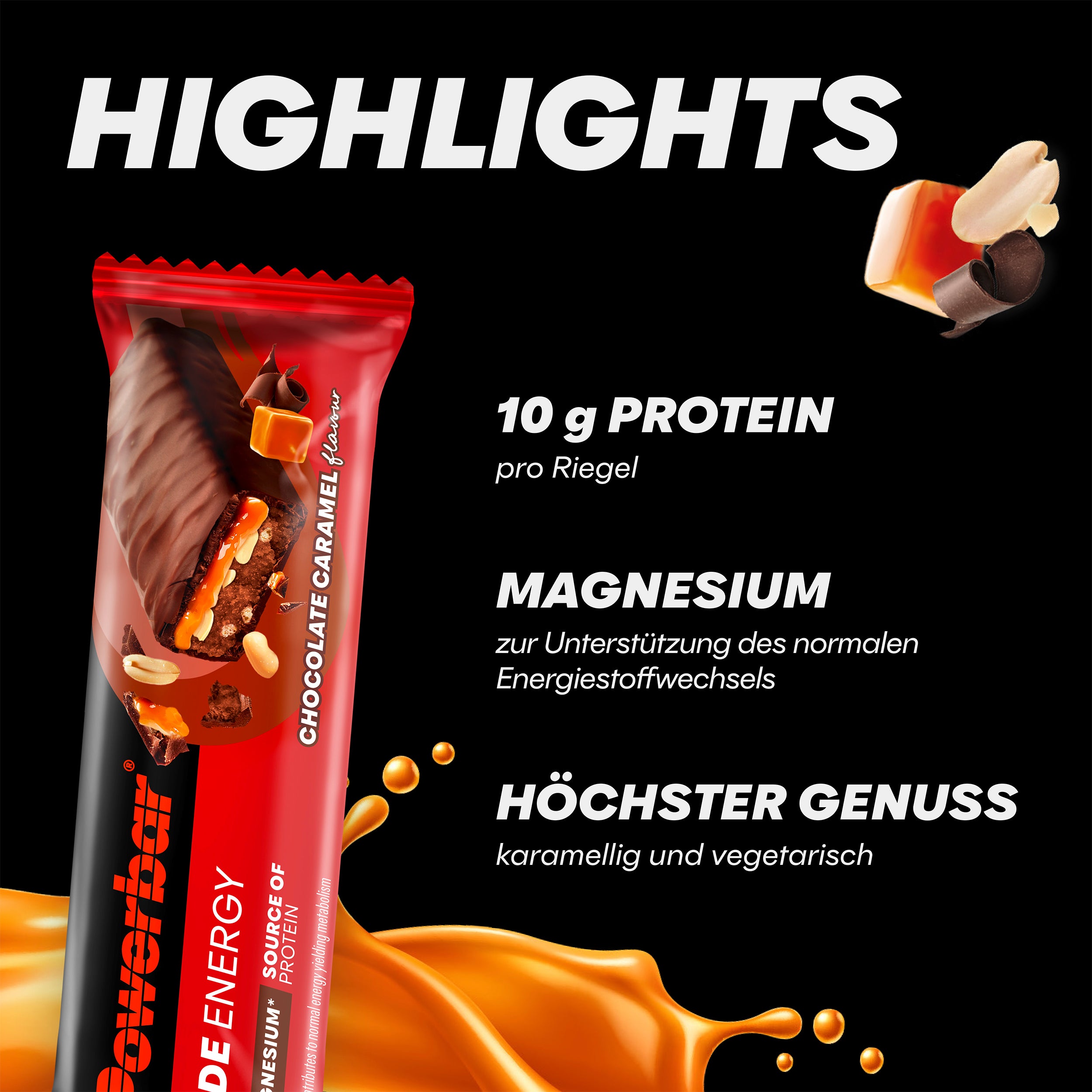 highlight image for Ride Energy - 1 Box (18 x 55g) Chocolate Caramel