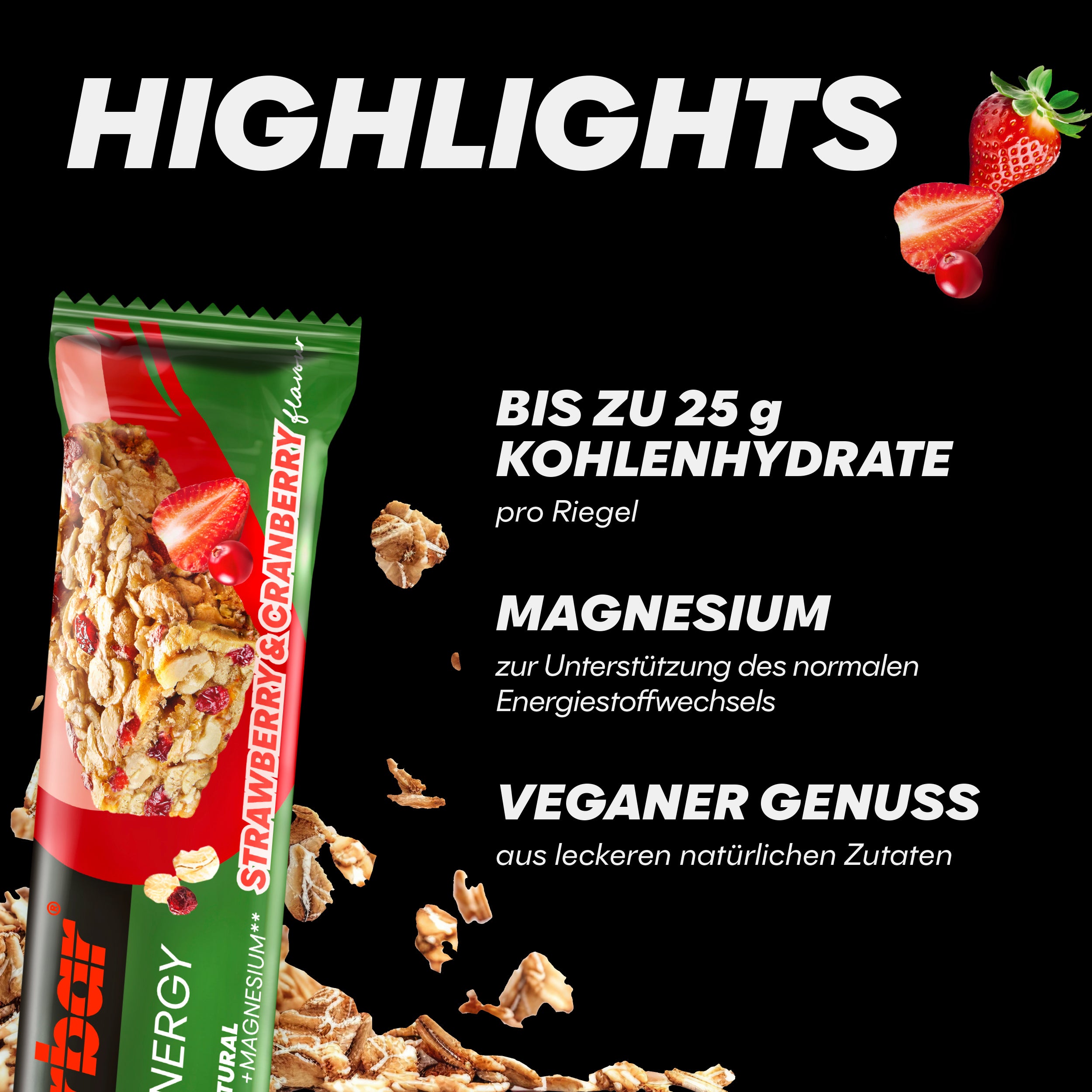 highlight image for Natural Energy Cereal - 1 Box (18 x 40g) Strawberry & Cranberry