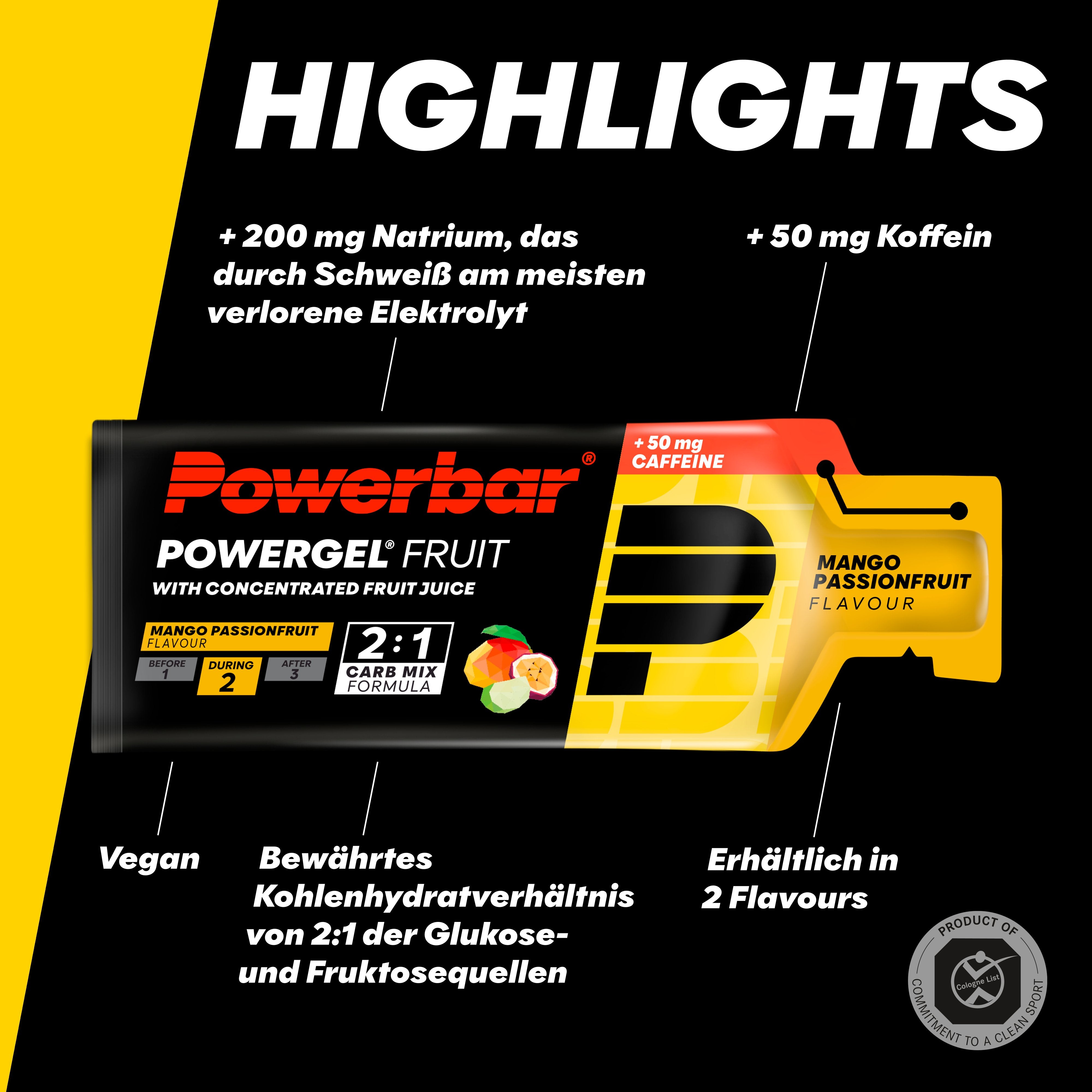 highlight image for PowerGel Fruit - 1 Box (24 x 41g) Mango Passionfruit