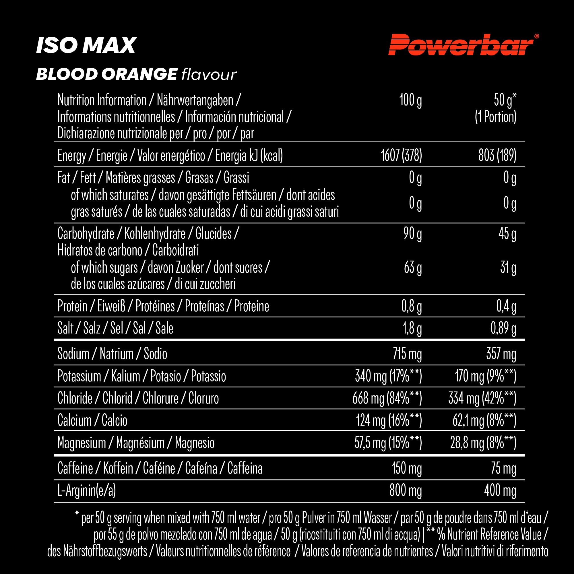 nutrition image for ISOMAX - 1 Box  (1 x 1200g) Blood Orange