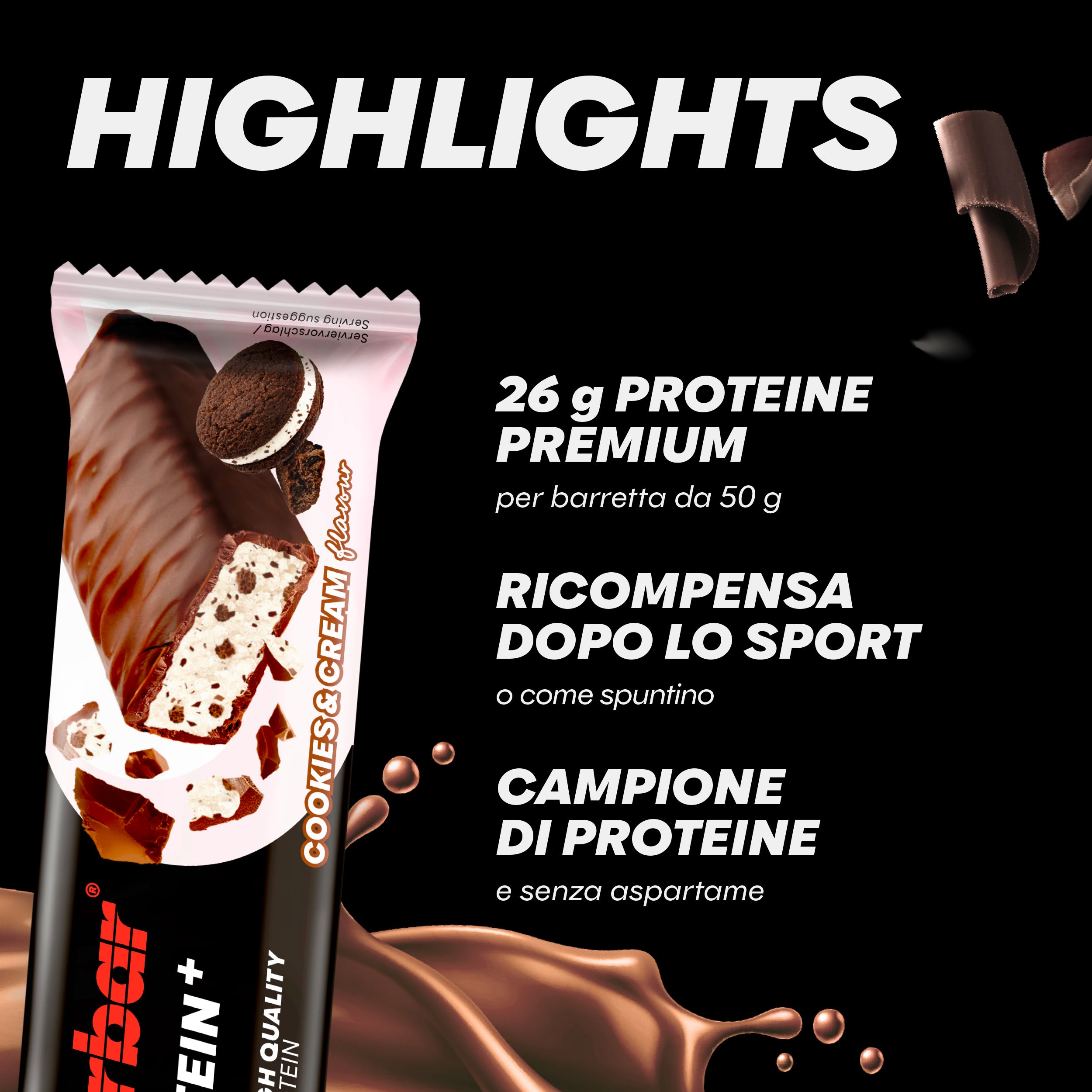 highlight image for Barrette 52% Protein+ ad alto contenuto proteico e basso contenuto di zuccheri