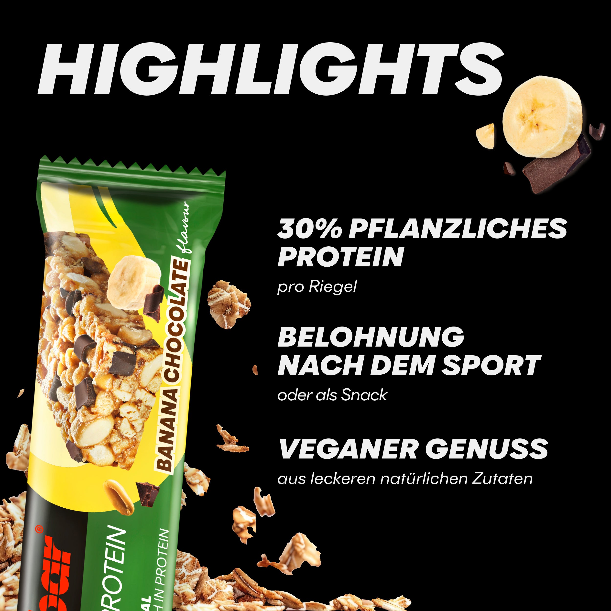highlight image for Natural Protein - 6 Bars (6 x 40g) Banana Chocolate