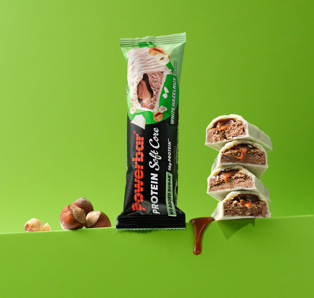 usp image for Protein Soft Core - 4 Riegel(4 x 48g) White Hazelnut
