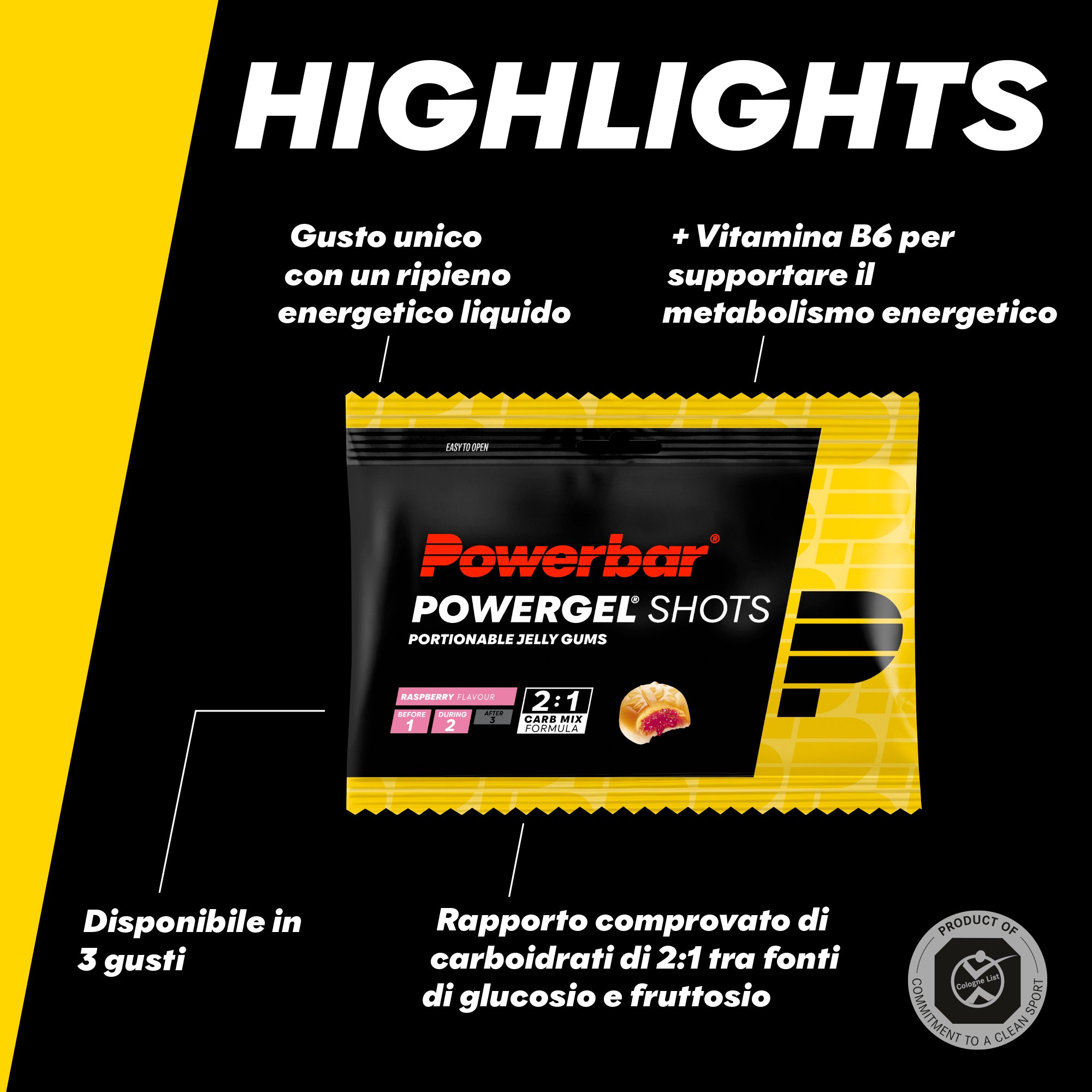 highlight image for PowerGel Shots - Caramelle gommose energetiche