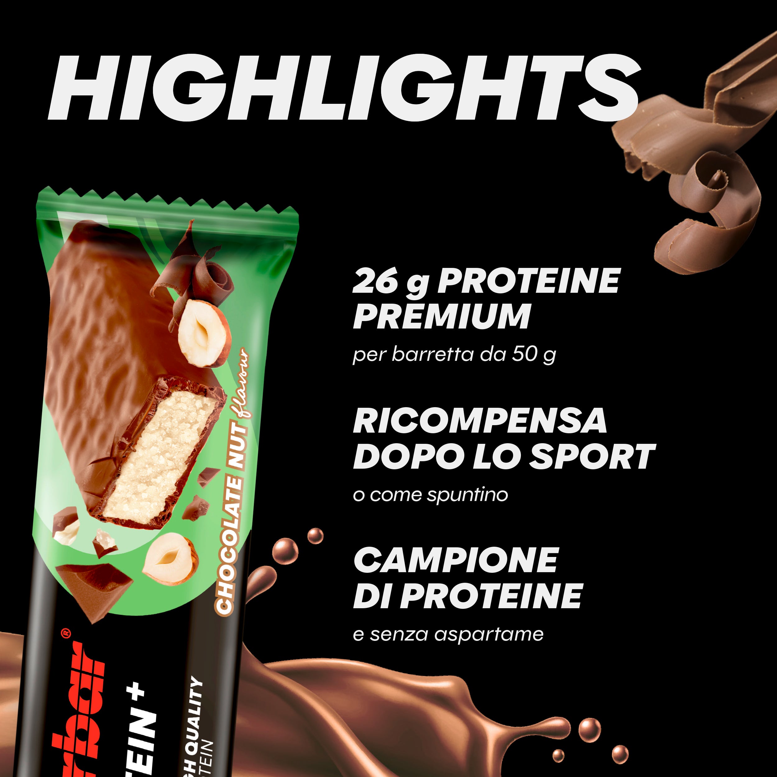highlight image for Barrette 52% Protein+ ad alto contenuto proteico e basso contenuto di zuccheri