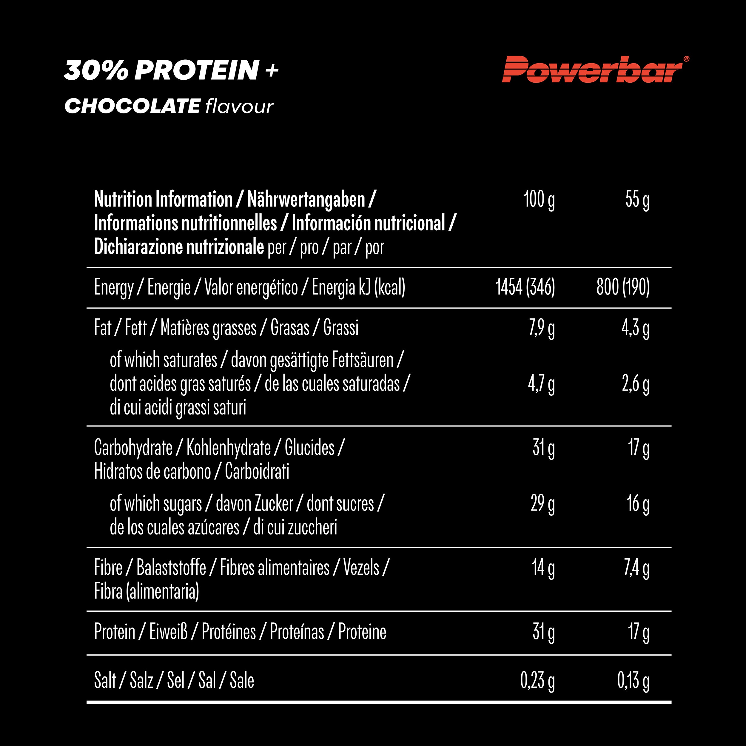 nutrition image for 30% Protein Plus - 1 Box (15 x 55g) Chocolate