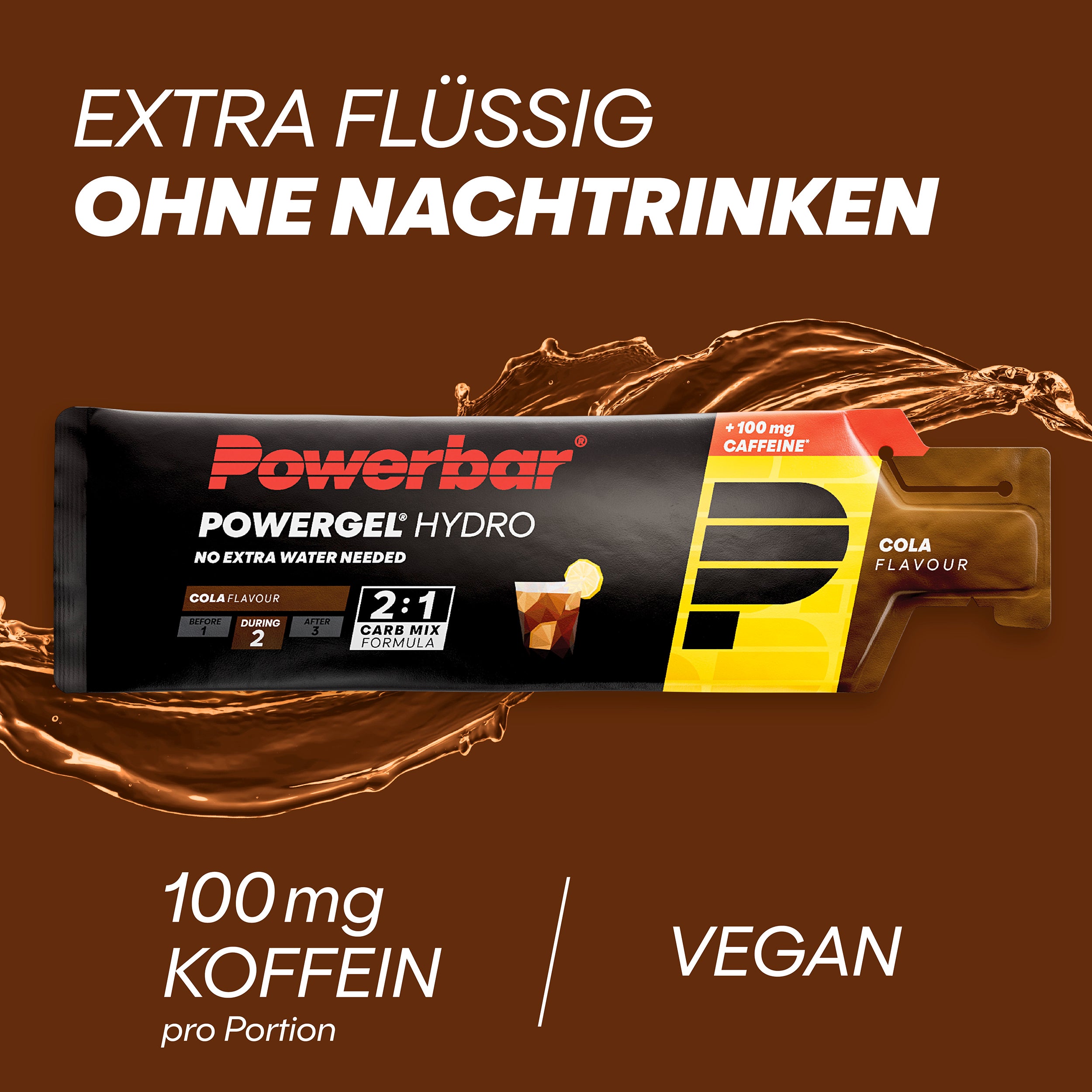 highlight image for PowerGel Hydro - 1 Box (24 x 67ml) Cola (+ Koffein)